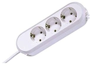 Bachmann gniazdko stołowe 3 X Schuko Czarny 1,5 m w woreczku poliamidowym, 387.170 387.170