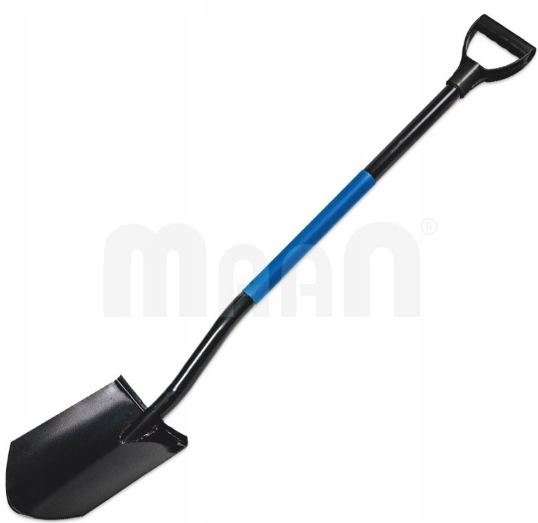 Szpadel ostry z hartowaną głowicą ze stali borowej