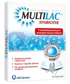 USP Zdrowie Multilac synbiotyk (2x10) x20 kapsułek