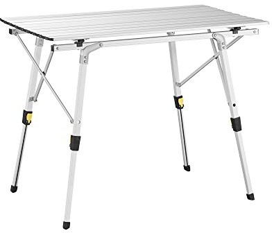 Uquip Variety M Aluminiowy stół składany dla 4 osób z regulacją wysokości (89 x 53 cm) 244112