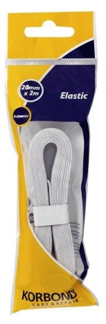 Korbond korbond 20 MM X 2 m taśma gumowa Biały 110387
