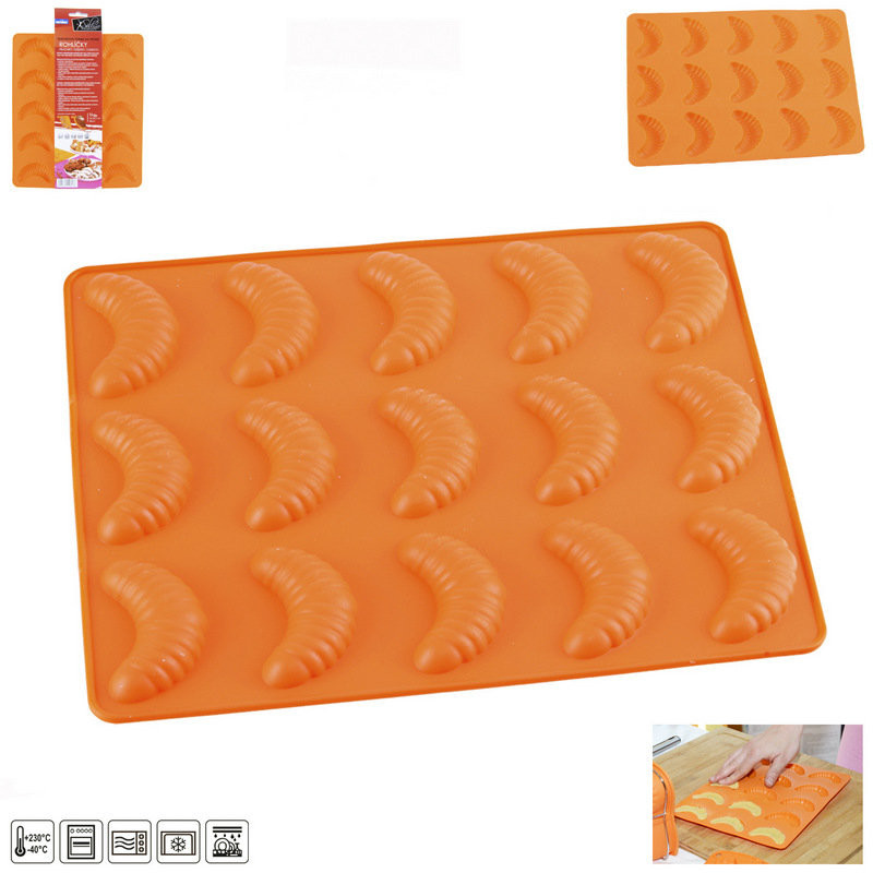 Orion Forma silikonowa Rogaliki, 24,5x20,8x1,2 cm