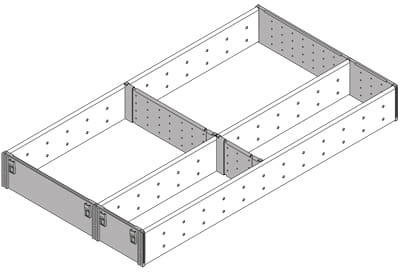 Blum ORGA-LINE wkład na sztućce robocze do TANDEMBOX 550 mm, szerokość 291 mm ZSI.550FI3