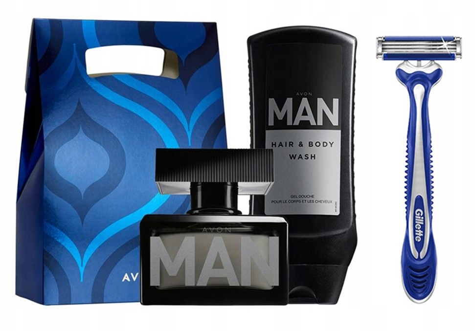 Avon Man Zestaw Dla Niego +gillette Blue Comfort
