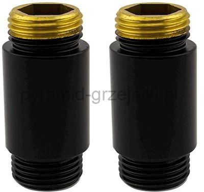 Varioterm Przedłużka dł. 30 mm GZ 1/2 x GZ1/2 - czarny mat 000M830A2430