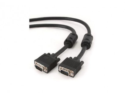 Gembird Kabel do monitora HD15męskie - męskie HQ15 m EKRAN+FERRYT BLACK- CC-PPVGA-15M-B