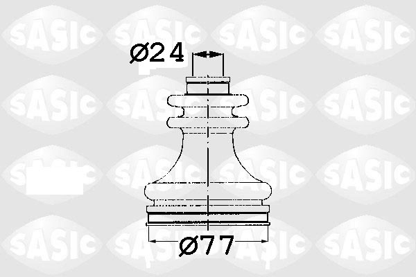 SASIC OSŁONA PRZEGUBU 4003425 WEW RENAULT CLIO/LAGUNA MEGANE 1.2-2.0 91-03