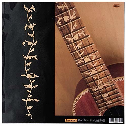 Inlaystickers Podstrunnica markery naklejki do ukulele koncertowej - drzewo życia - drewno UKF-263TW-C