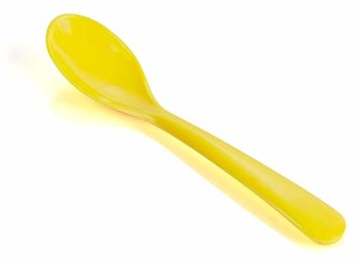 Kimmel 21-000-3302-1 łyżeczka do jajek/łyżeczka dla dzieci duża (6 sztuk) tworzywo sztuczne żółta