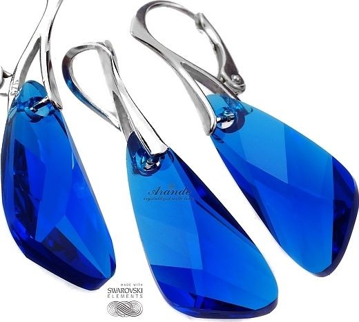 Arande SWAROVSKI kolczyki wisiorek CAPRI BLUE WING SREBRO 4316607364