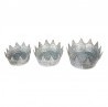 Clayre & Eef Metalowe Tace Ozdobne Korona 3 szt. Clayre & Eef 6Y4868