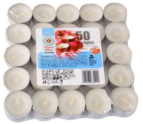 M.A.T Group zestaw świeczek tealight 50 sztuk