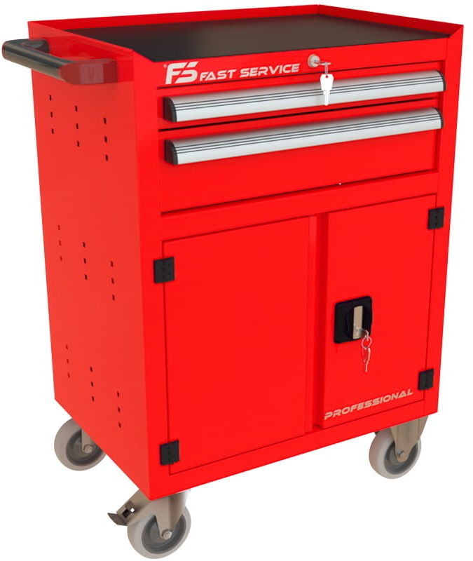 Fastservice Wózek narzędziowy z 2 szufladami i drzwiami P-231 P-231