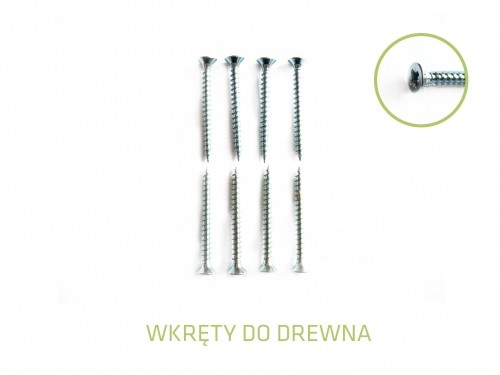 ŻAGLE OGRODOWE WKRĘTY DO DREWNA Wkręty