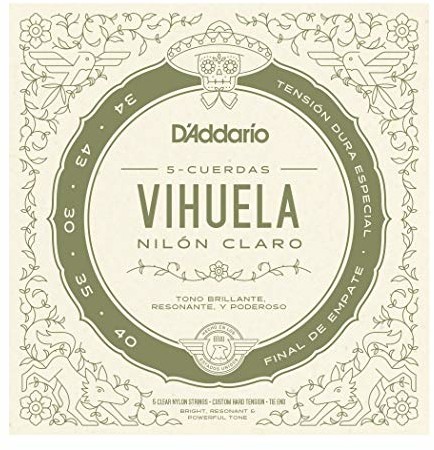 DAddario MV10C Vihuela niestandardowe twarde struny naprężające MV10C