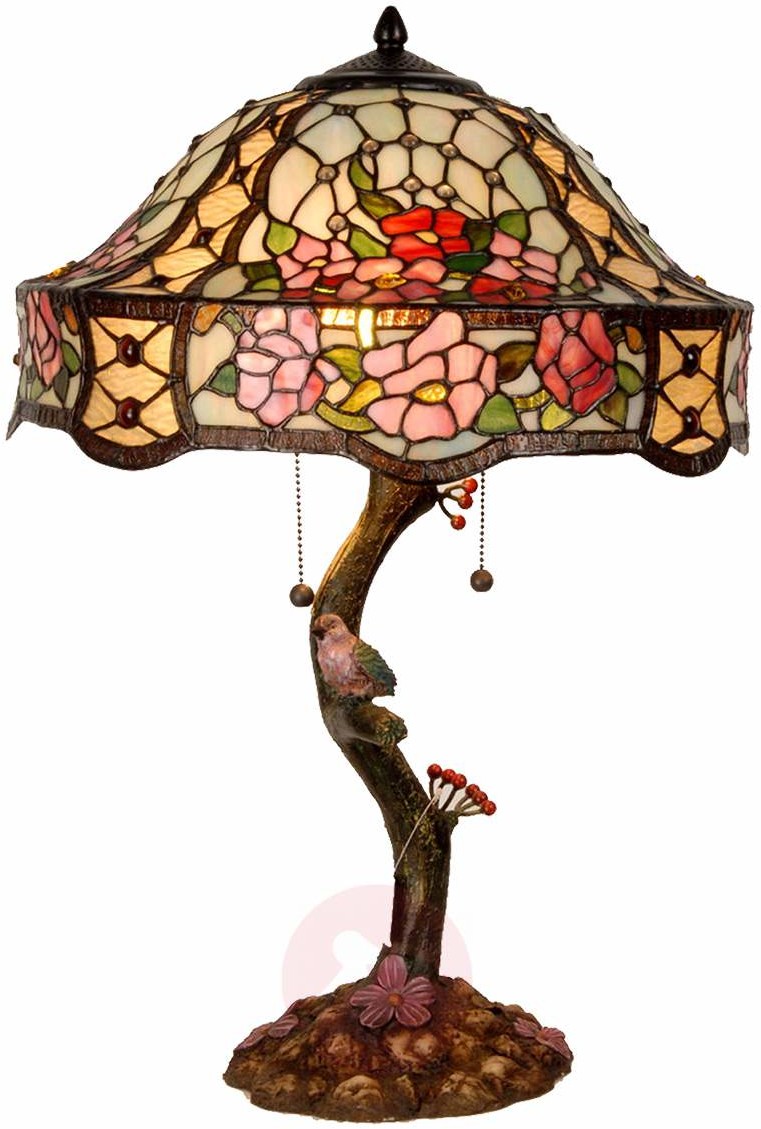 Clayre & Eef Bogato zdobiona lampa stołowa CLAIRE