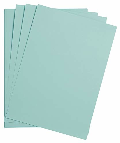 Clairefontaine 975269C opakowanie z 25 kartonami do majsterkowania Maya, 185 g, DIN A4, 21 x 29,7 cm, 1 opakowanie, turkusowy 975269C