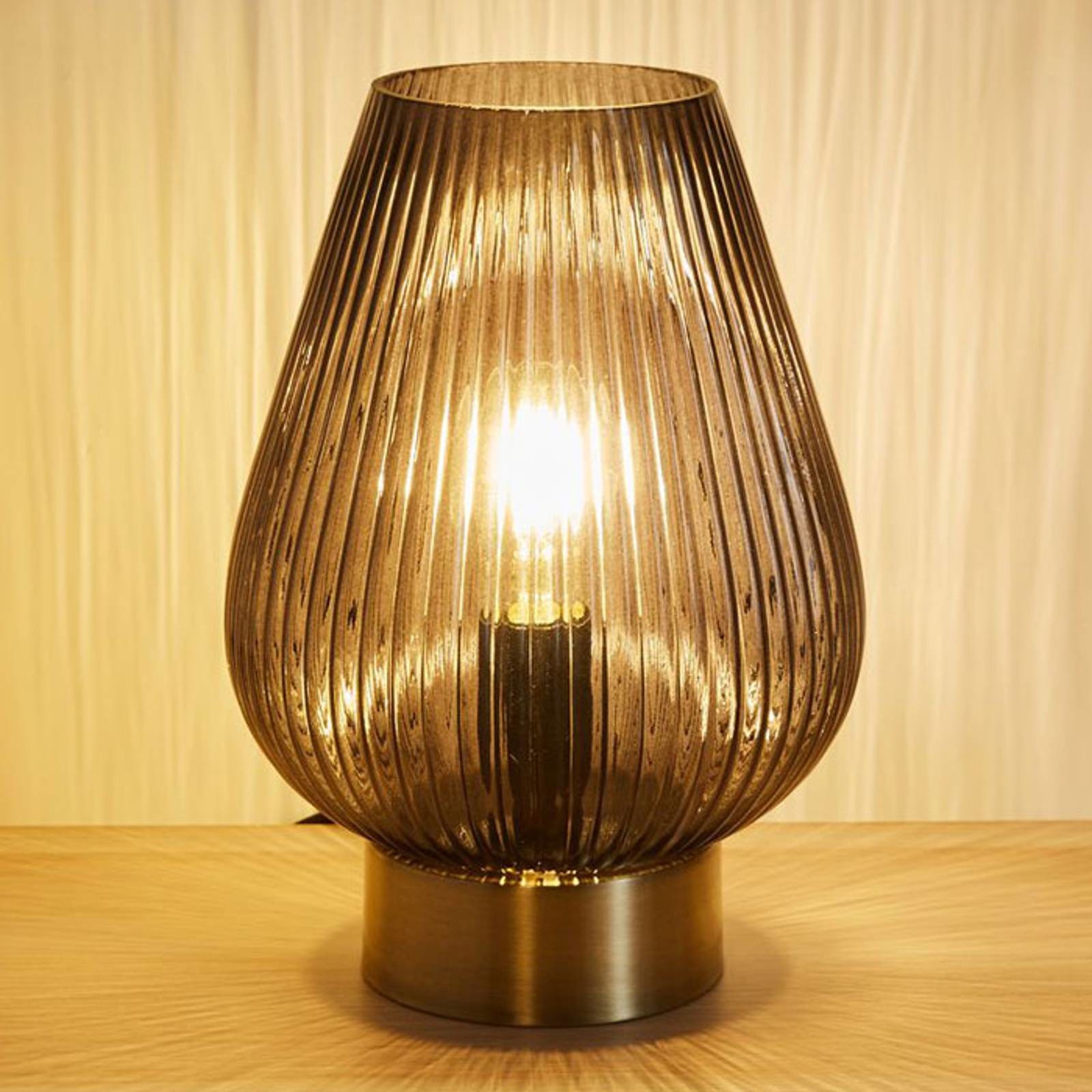 PAULEEN Pauleen Crystal Gloom lampa stołowa ze szkła
