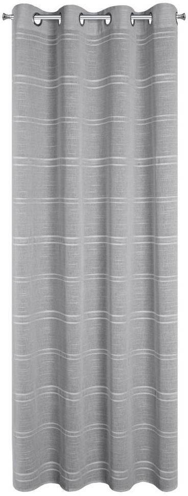 Eurofirany Firana na przelotkach Arcadia 140 x 250 cm srebrna