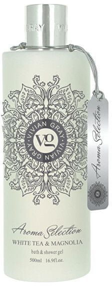 Vivian Gray Żel pod prysznic Aroma SelectionWhite Herbata & Magnolia Bath & Shower Gel 500 ml