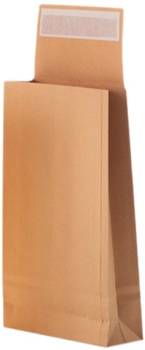 Bong GmbH Dno B5 (176 X 250 X 30 MM) z papieru typu kraft o wyglądzie pnia bong 14061 składana torba z 110 G/M, pasek zaklejający z pokrywą opakowanie = 250 sztuk brązowy 14061