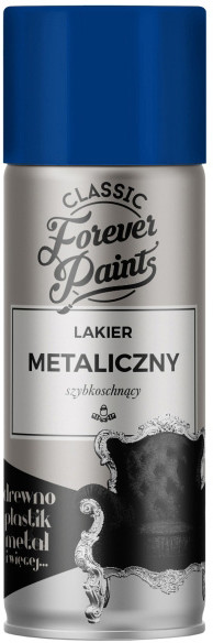 Forever paints Lakier metaliczny szybkoschnący Forever Paints 400 ml niebieski