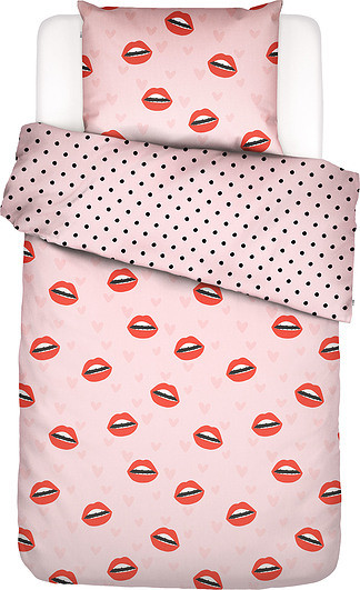 Covers & Co Pościel Kiss My Sass 135 x 200 cm z poszewką na poduszkę 80 x 80 cm 550493-100DE-001