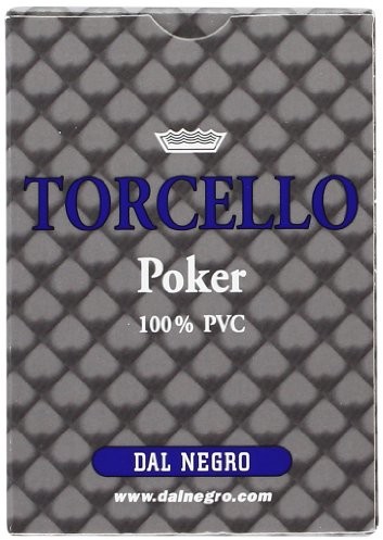 Dal Negro DAL negro 24102  Poker etui na karty do gry Torcello, o pojedyncze, niebieski