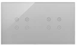 top Simon Panel dotykowy Simon 54 Touch DSTR244/71 2 moduły 4 pola dotykowe 4 pola dotykowe srebrna mgła DSTR244/71