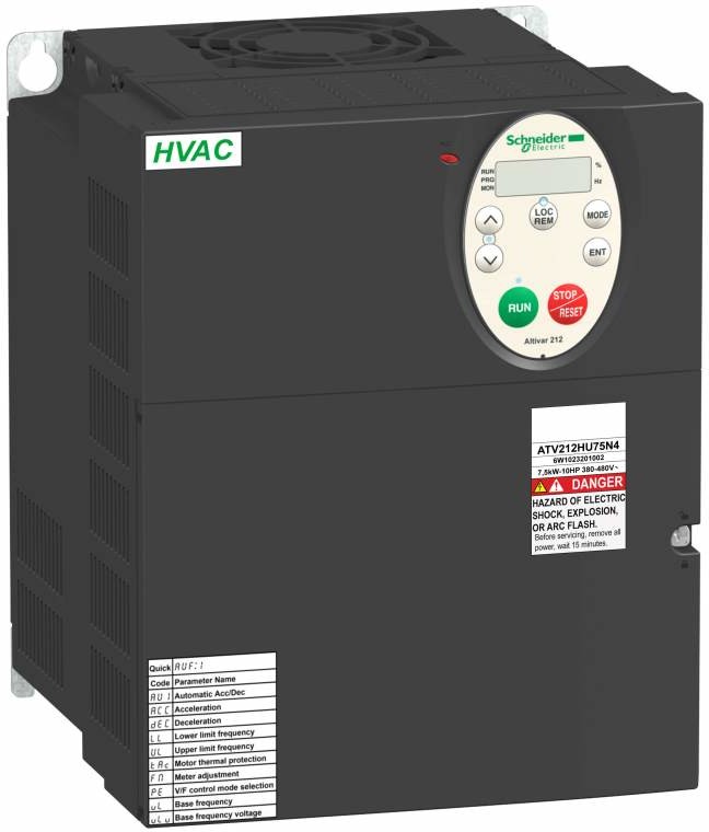SCHNEIDER Przemiennik-częstotliwości-ATV212-3-fazowe-380-480V-AC-50-60Hz-75kW-16A-IP21 ATV212HU75N4