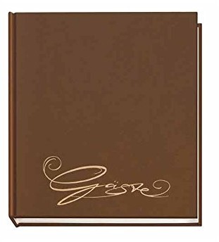 VELOFLEX Veloflex Classic 5420 księga gości z tłoczeniem, 20,5 x 24 cm, 144 strony, brązowy 5420060