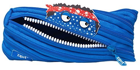 Zipit Talking monstar Pencil Case, niebieski (Royal Blue) ZTM-AR-ACE