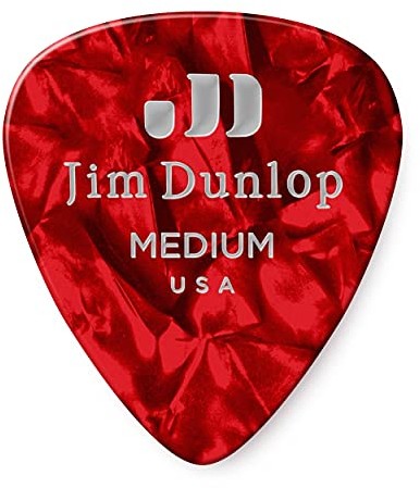 Dunlop Jim 483P09MD Player Pack gitara kostka - czerwona perła (12 sztuk)