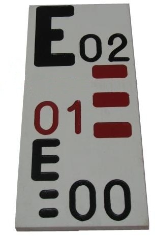 Polmiar Łata wodowskazowa grawerowana 1mb) L-WOD-1