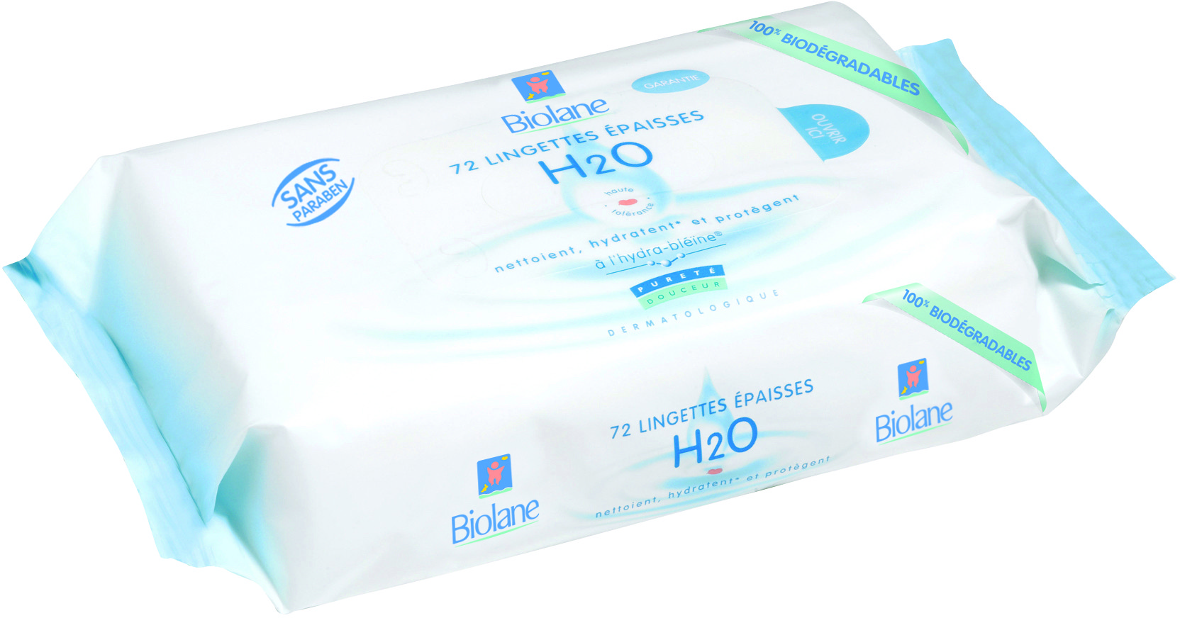Biolane Laboratoires BIOPHA Baby hipoalergiczne chusteczki nawilżające 72 szt