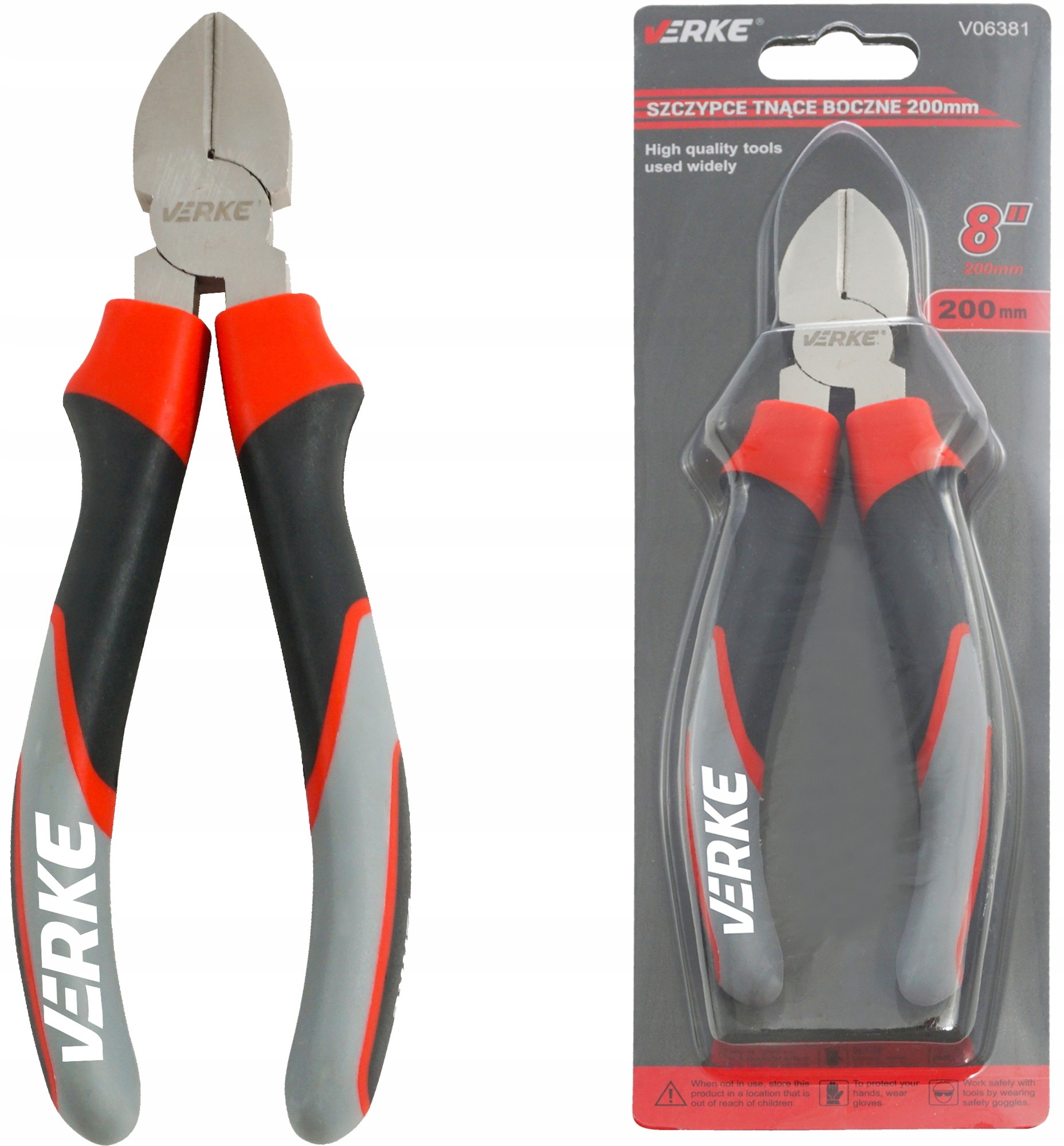 Szczypce Tnące Boczne 8'' 200 MM Verke