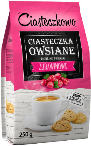 Sante Sante Ciasteczka listeczki owsiane żurawinowe 250g 18938-uniw