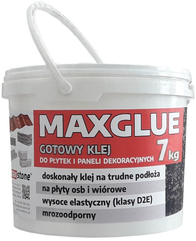 Gotowy klej do płytek i paneli dekoracyjnych MAXGLUE 7 kg