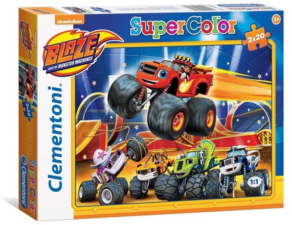 Clementoni Puzzle Blaze and the Monster wheels 2x 24743