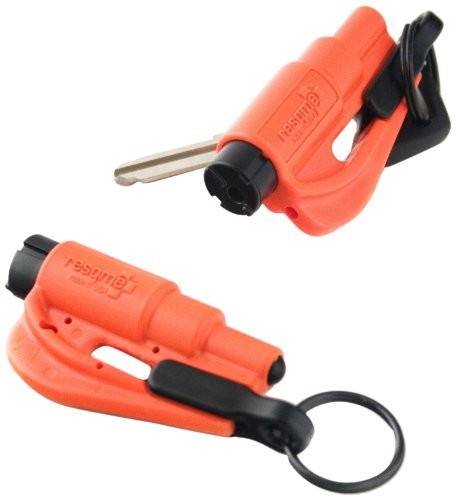 resqme Resqme GBO-RQMTWIN-ORANGE przyrząd ratunkowy w postaci breloka do kluczy, pomarańczowy, 2 sztuki 04.100.05
