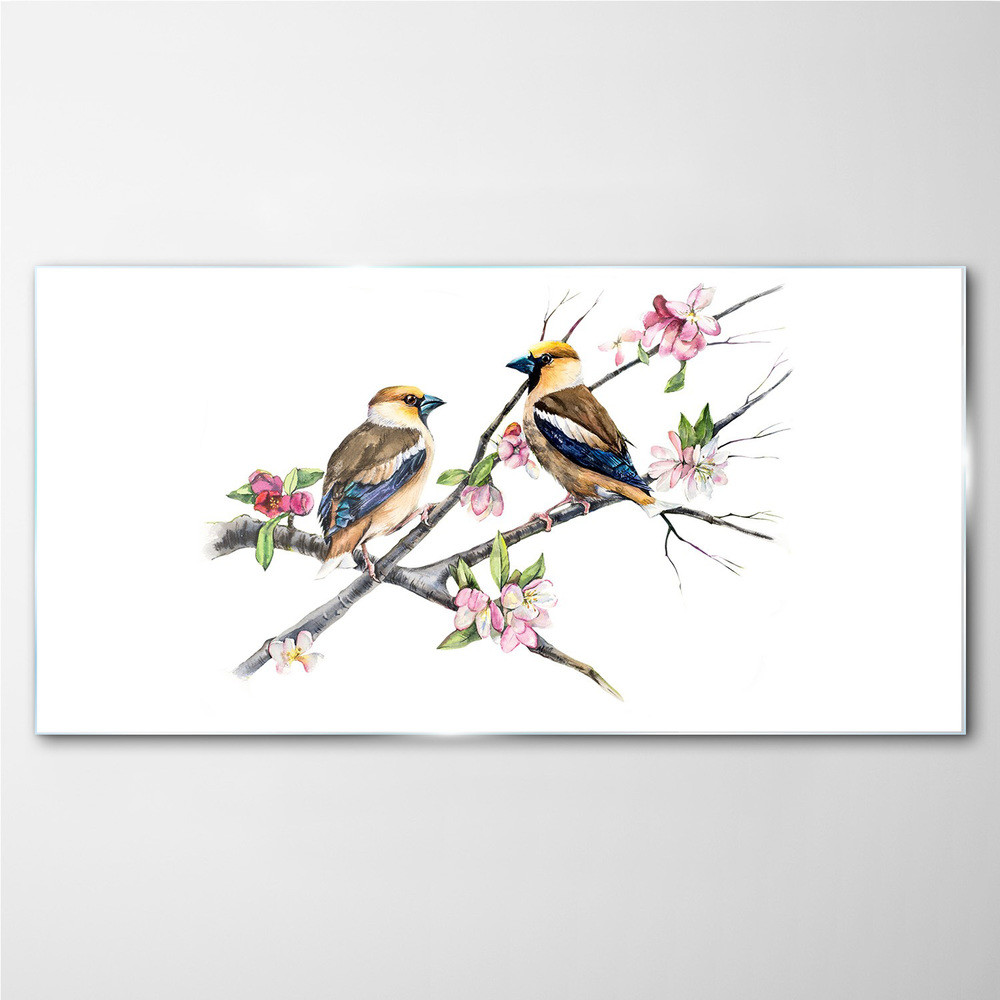 PL Coloray Obraz Szklany Abstrakcja Kwiaty Zwierzęta 100x50cm