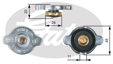 GATES Korek chodnicy RC133