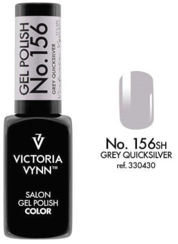 VICTORIA VYNN Lakier hybrydowy GEL POLISH COLOR Grey Quicksilver nr 156 VICTORIA VYNN - 8 ml VIC000345