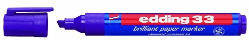 Edding e-33 10 sztuk marker, klinowatym czubkiem 1 do 5 MM, fioletowy 4-33008