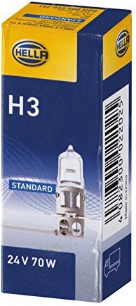 HELLA Standard H3 reflektor halogenowy lampy, 12 V 70 W, do samochodów osobowych, 8 GH 002 090 251 8GH 002 090-251
