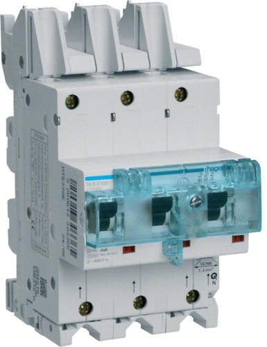 Hager hts390e SLS przełącznik E-100 A szyna zbiorcza 3-pol. f. HTS390E