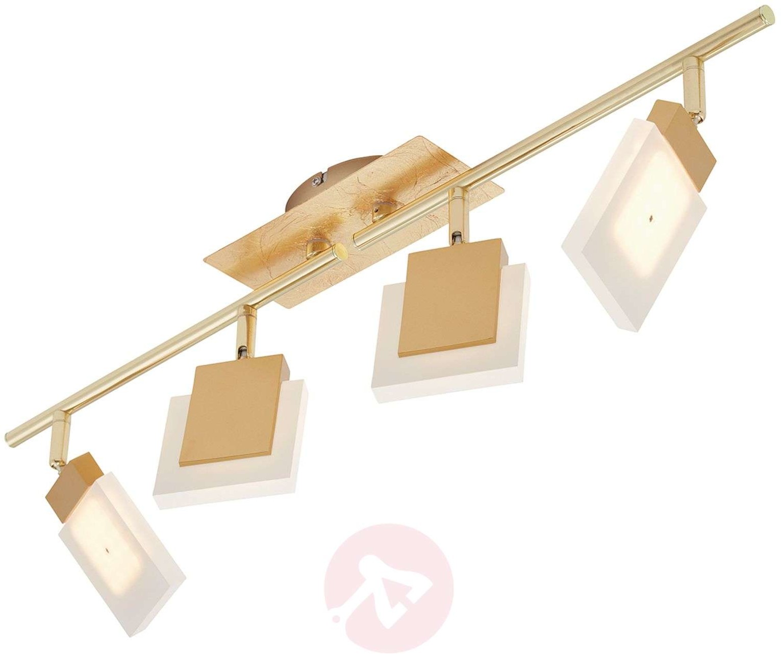 Briloner LED-Deckenstrahler Glam in Gold, 4-flammig