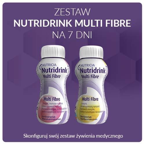 NUTRICIA ŻYWIENIE MEDYCZNE Zestaw Nutridrink Multi Fibre na 7 dni (16 butelek x 125ml)