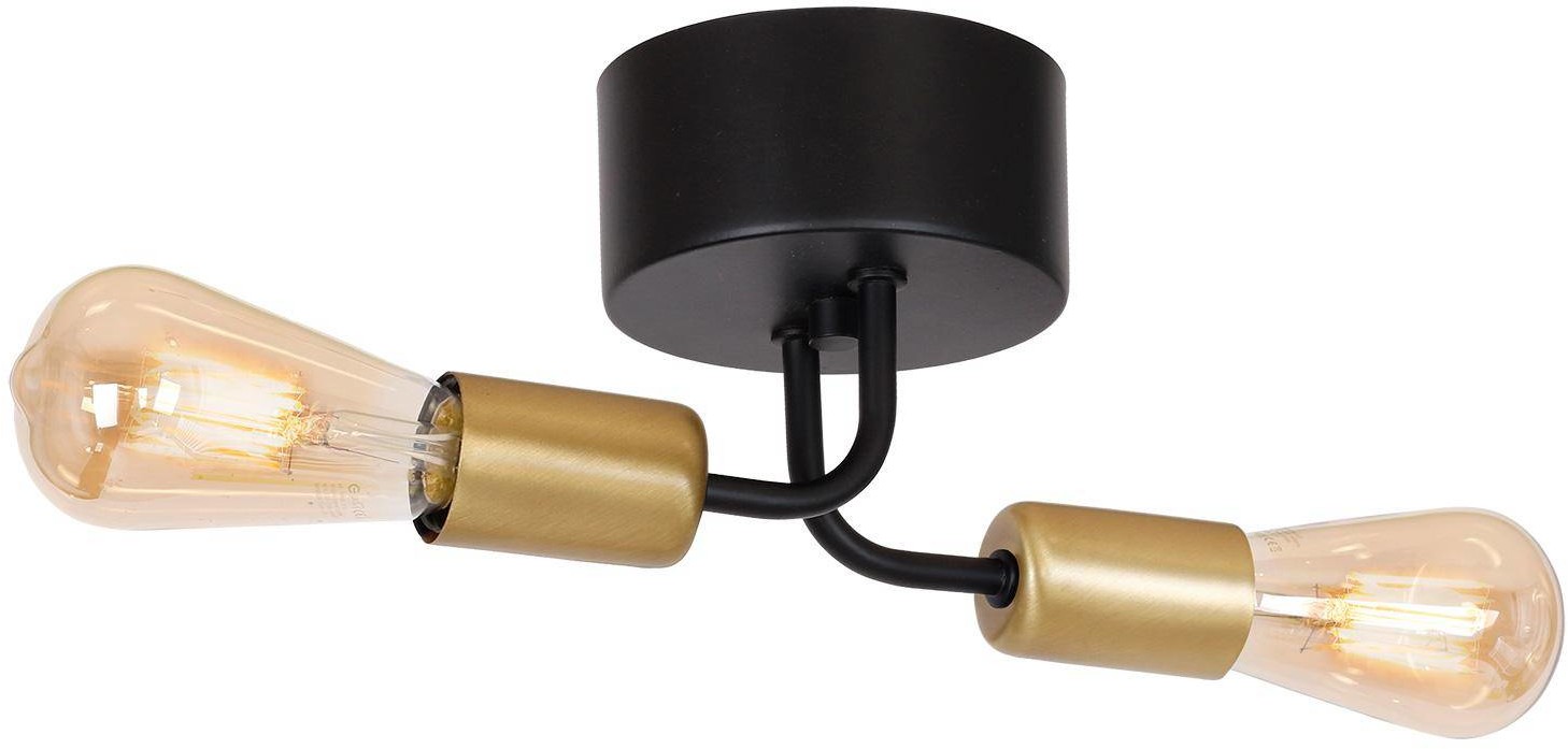 Luminex Plafon Brenda black/gold 2 1060
