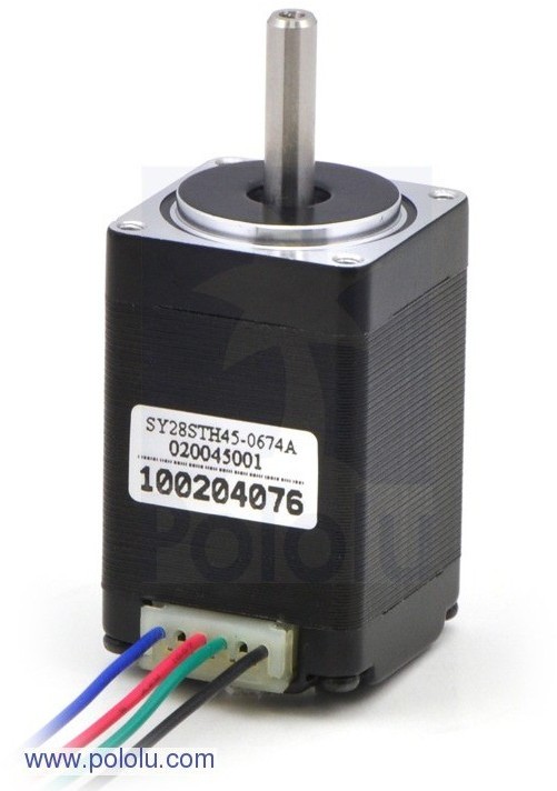 Pololu Silnik krokowy SY28STH45-0674A 200 kroków/obr 4,5 V / 0,67 A / 0,095 Nm PLL-00469